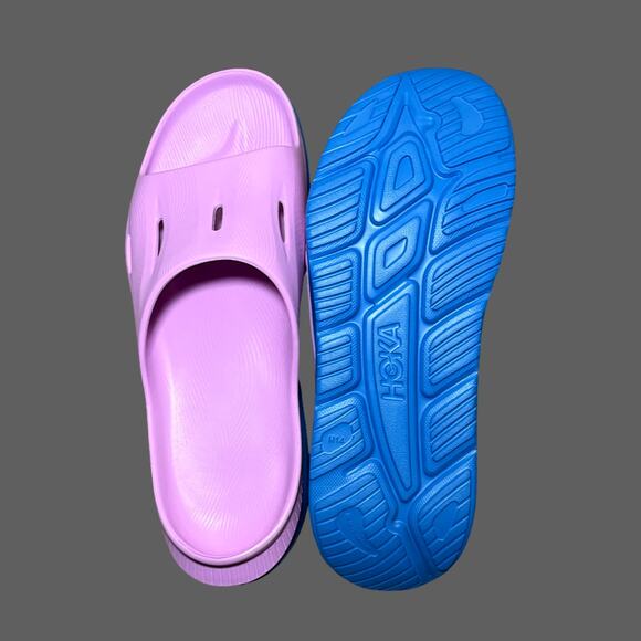 Hoka ORA Recovery Slide 3 Cyclamen Coastal Sky Mens Size 14 NWT - Picture 4 of 8